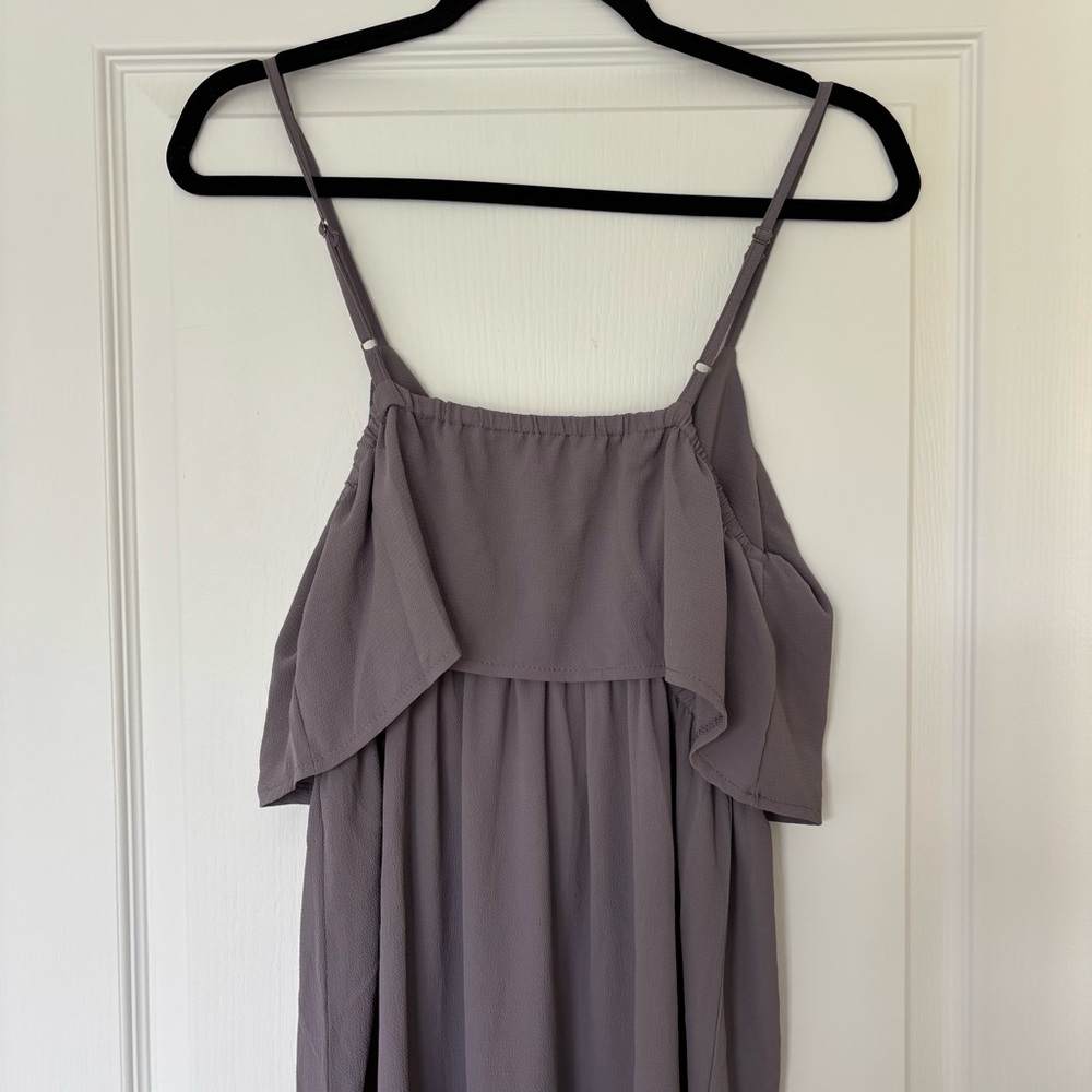 BNWT Adjustable Strappy Summer Midi Dress w/ Split Hem - Size L - Picture 5 of 10